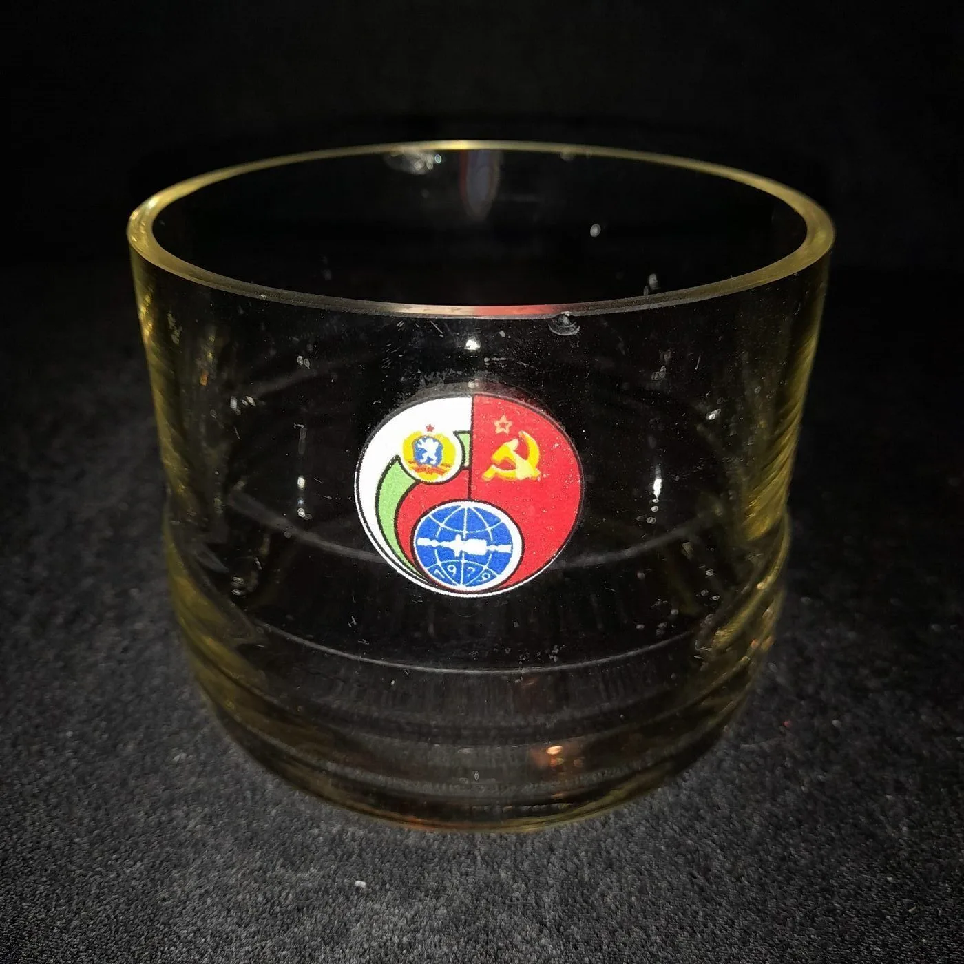 Ashtray commemorating the joint Bulgaria and Soviet Union Soyuz 33 flight.