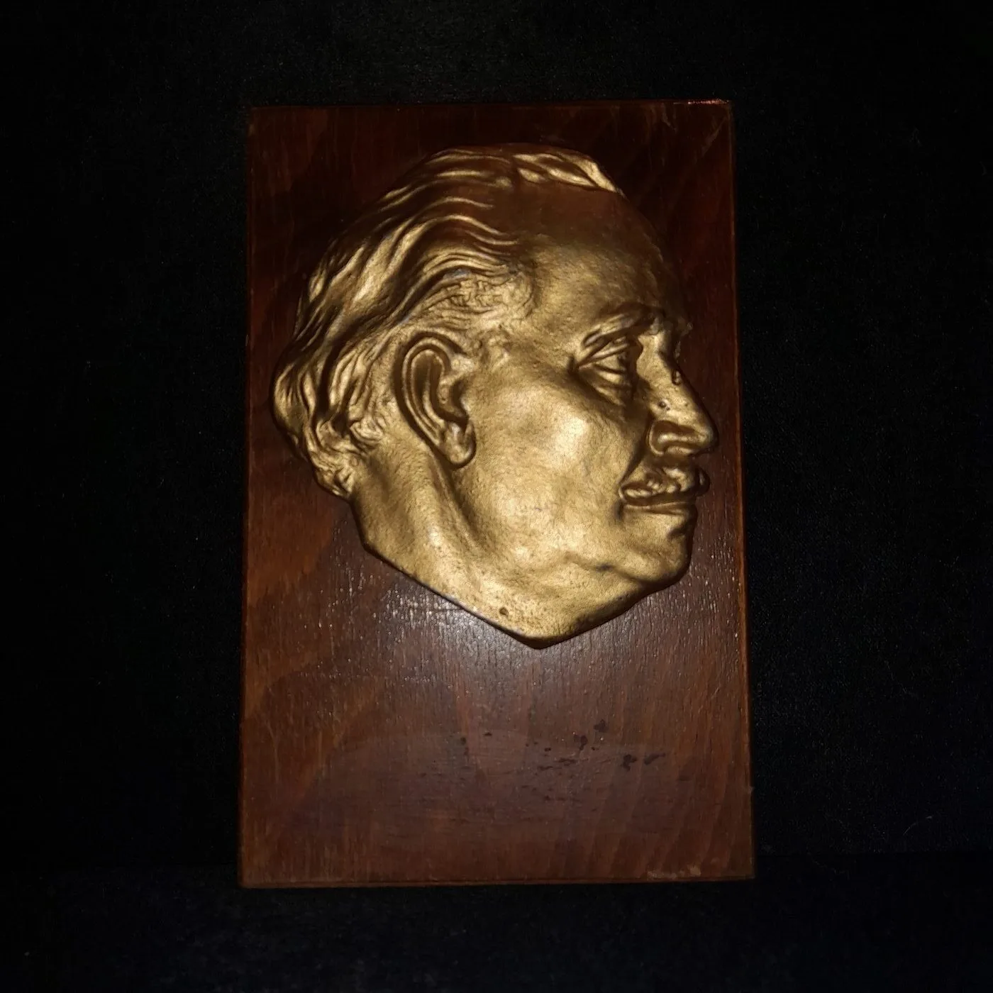Georgi Dimitrov relief on wood