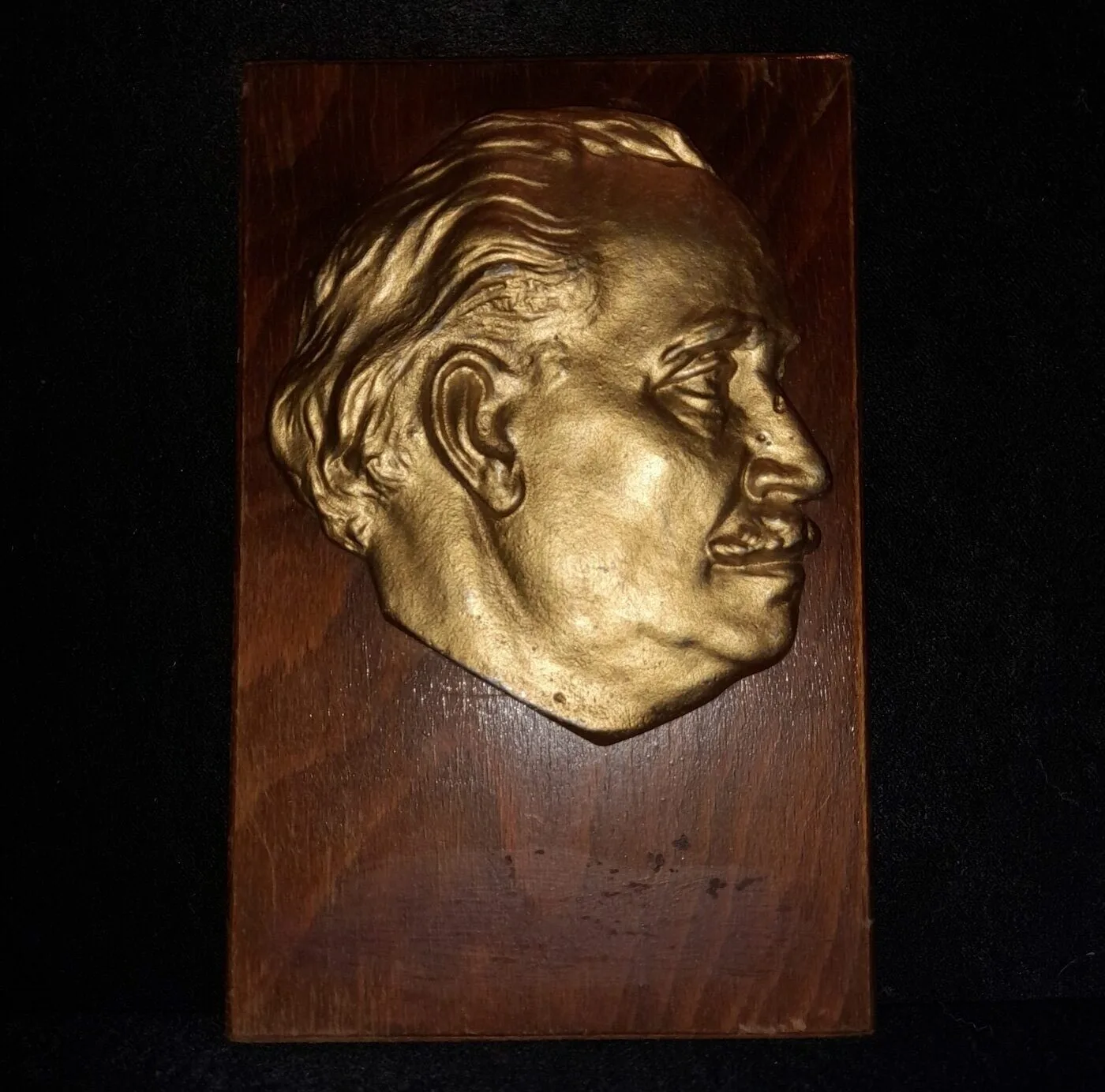 Georgi Dimitrov relief on wood — 2