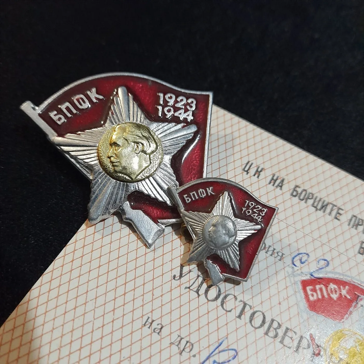 Central Committee of Anti-Fascist Fighters badge — 2