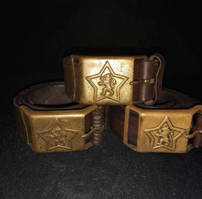 Set of Bulgarian People's Army belts