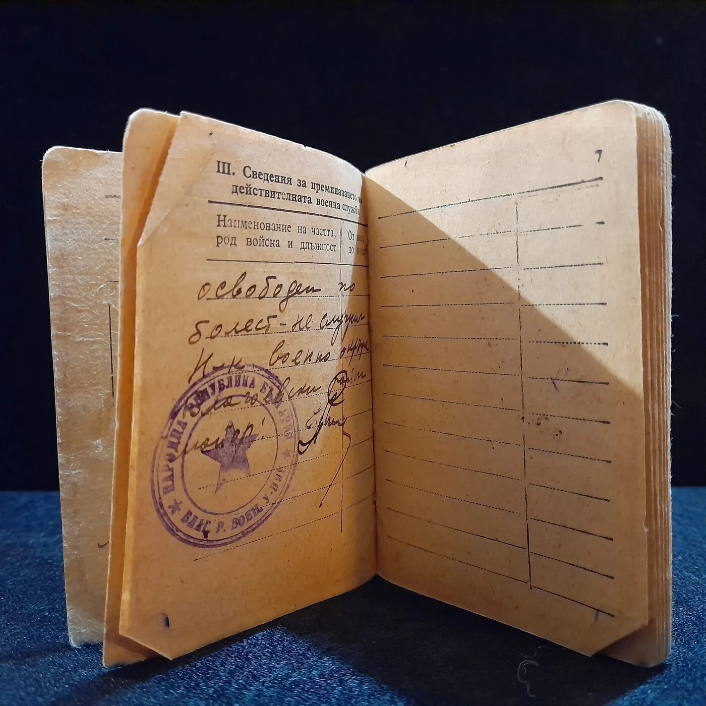 Military booklet and motorcycle licence — 5