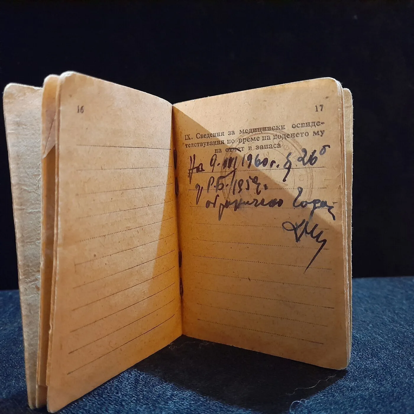 Military booklet and motorcycle licence — 6