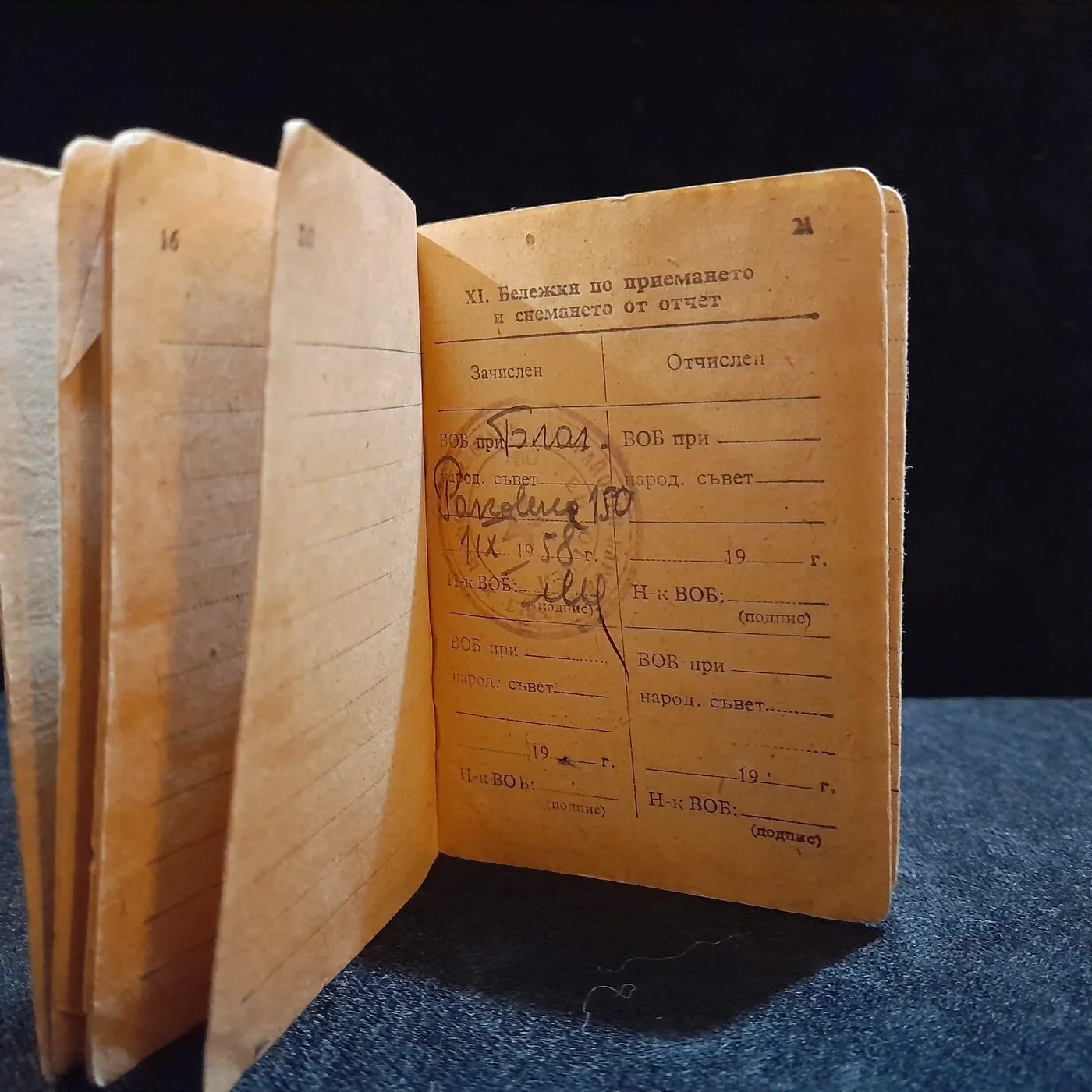 Military booklet and motorcycle licence — 7