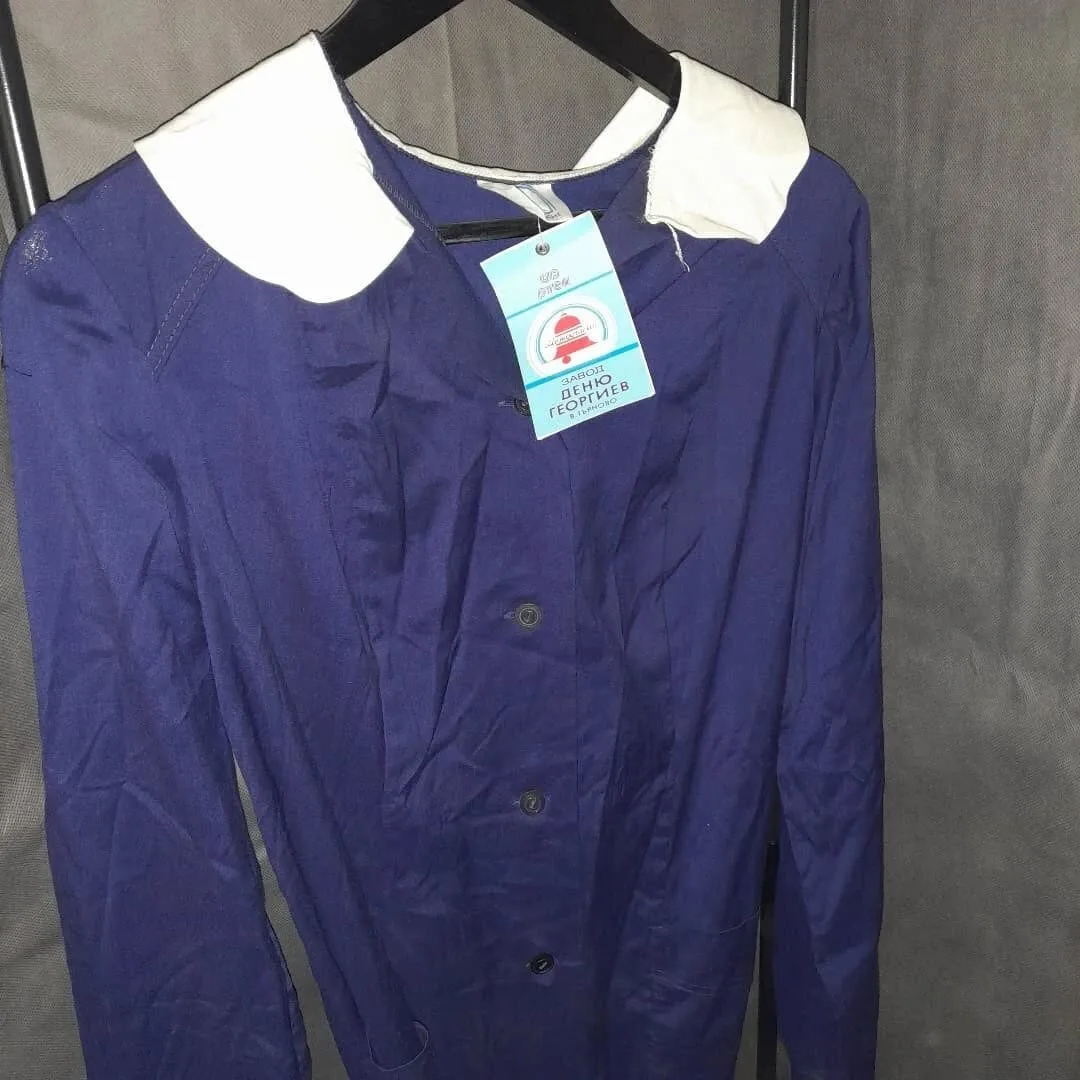 Girls' school uniform smock, never worn