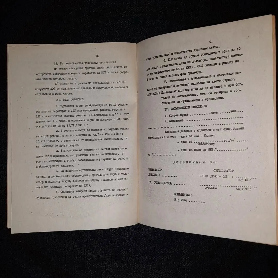 Youth brigade employment contract — 7