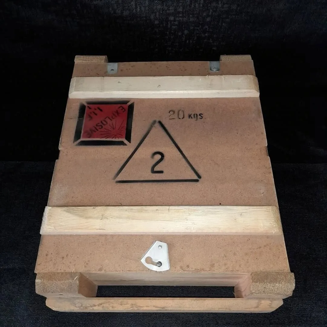 Blank ammunition box