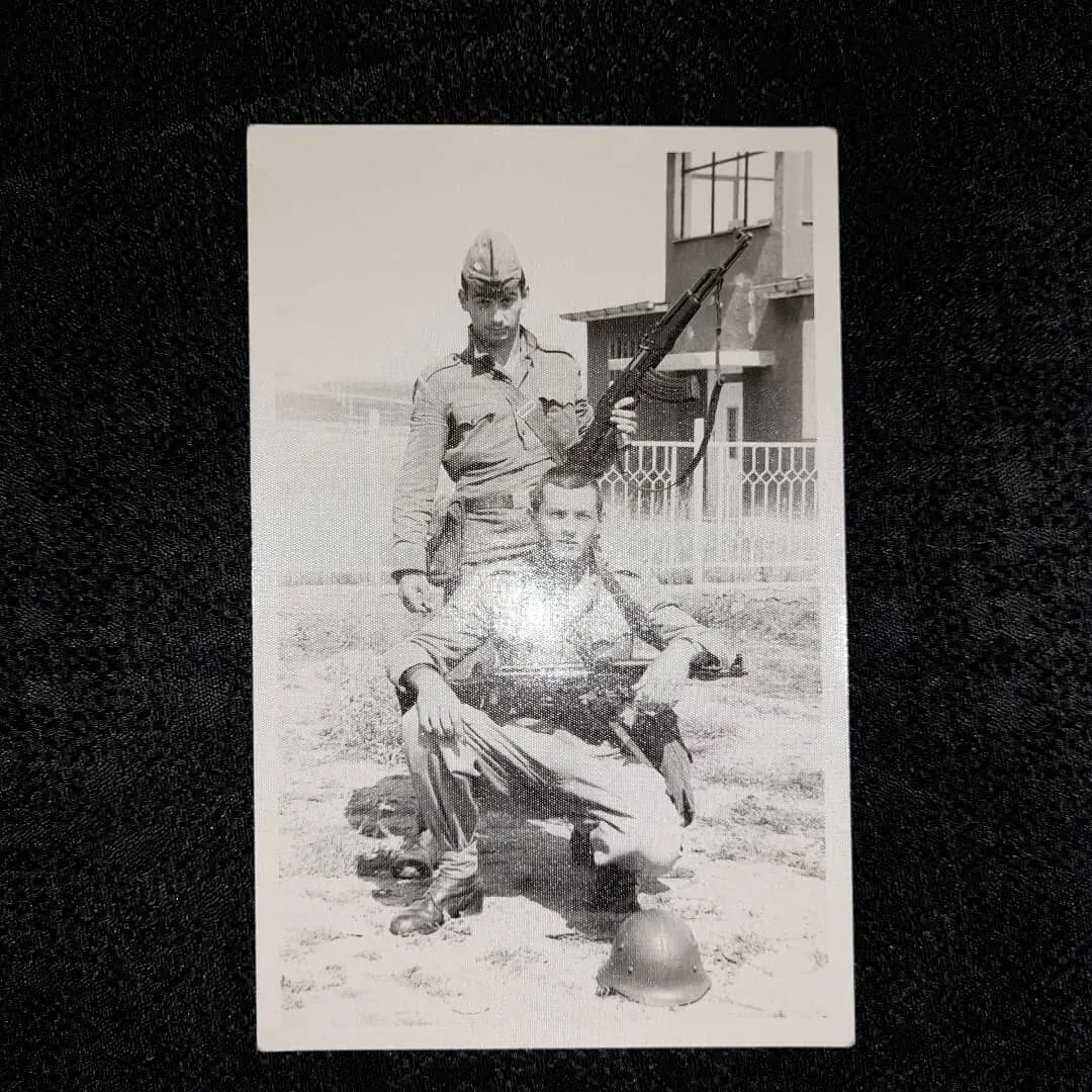 Photos of two young conscripts