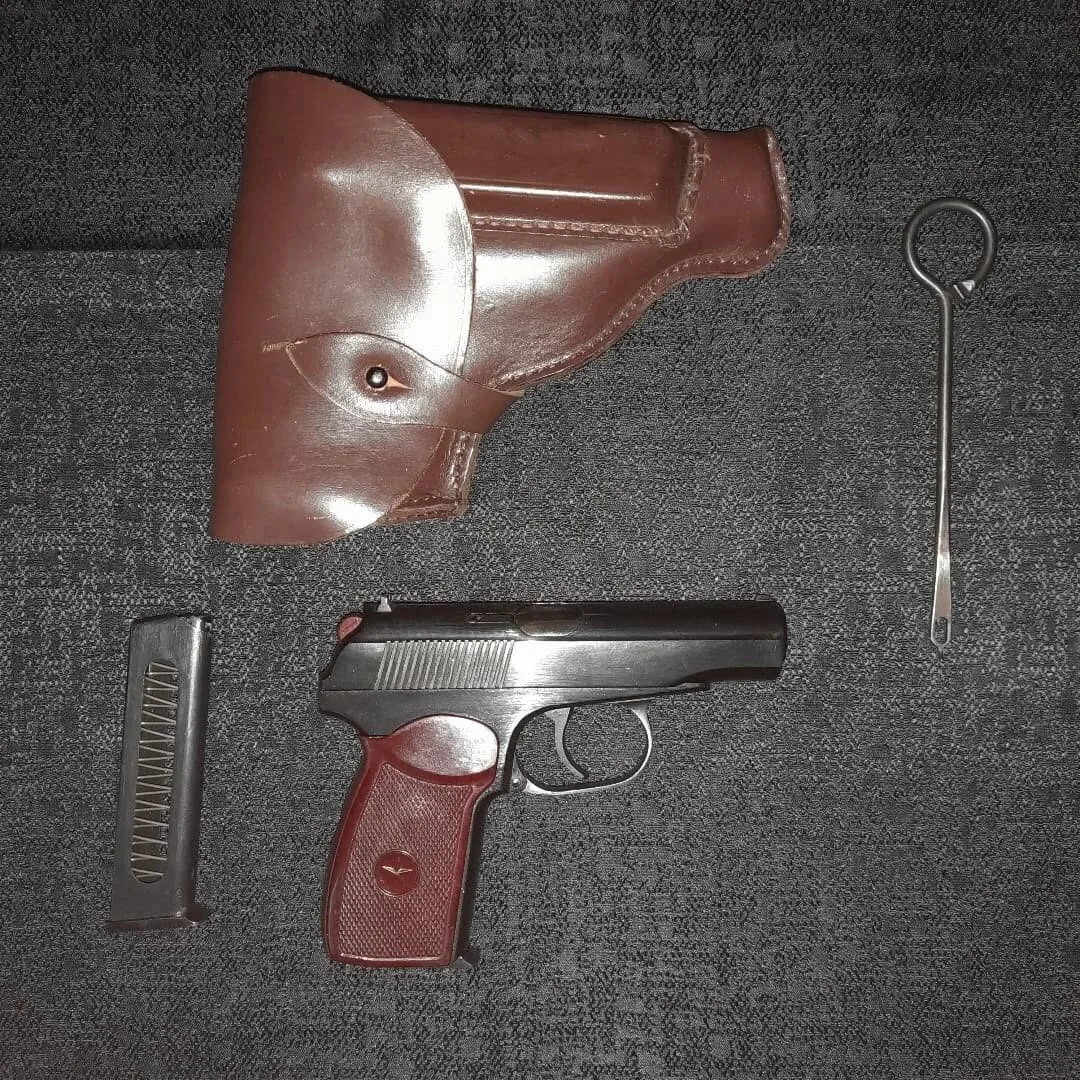 Makarov 9x18 mm pistol of Bulgarian manufacture, deactivated